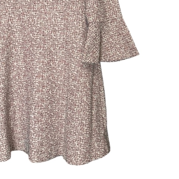 Maeve Anthropologie Susie Tweed Sweater Dress XL Bell Sleeve V-Neck Shift NWOT - Picture 5 of 8